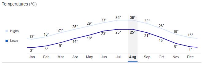 Dallas City Temperature