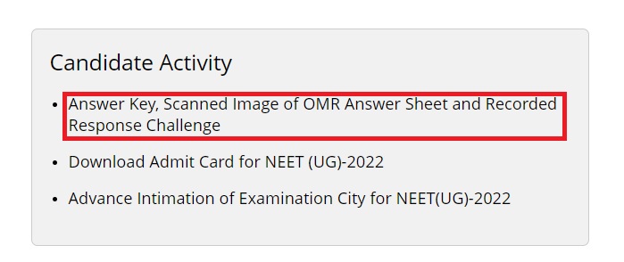 NEET Answer Key Challenge Step-1