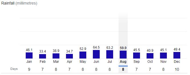 Berlin City Rainfall