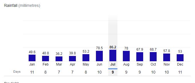 Moscow City Rainfall