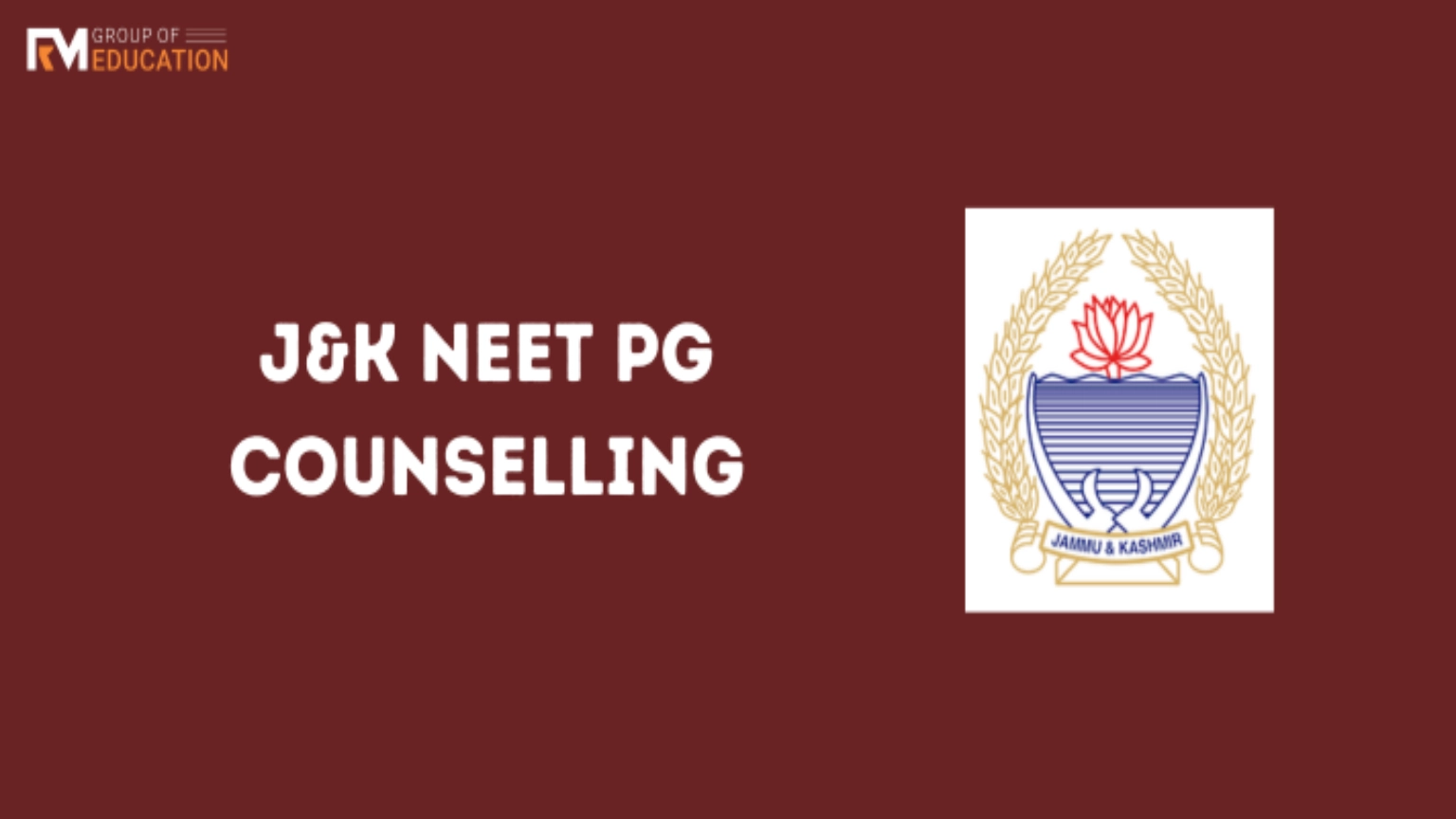 J&K NEET PG Counselling