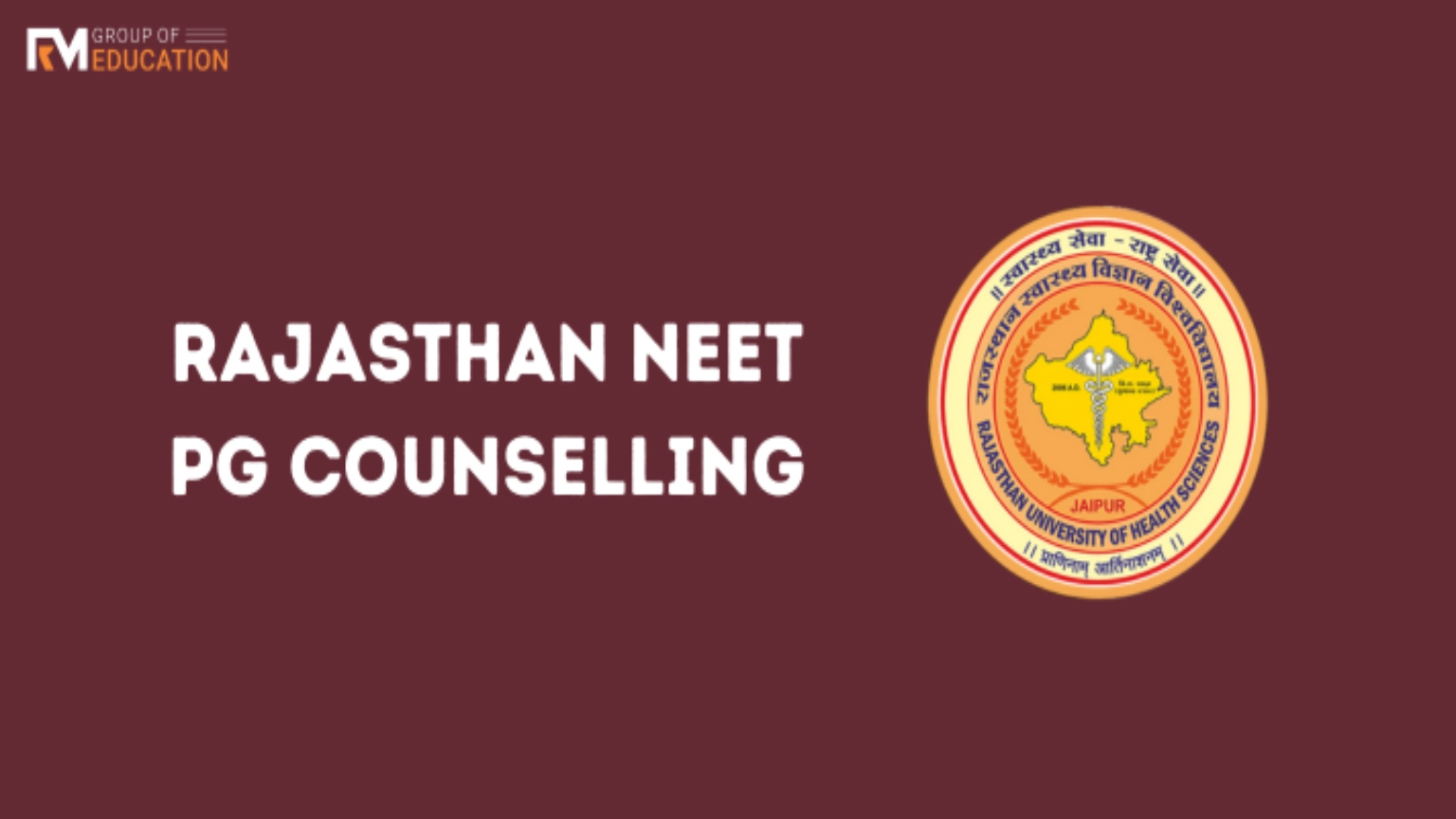 Rajasthan NEET PG Counselling