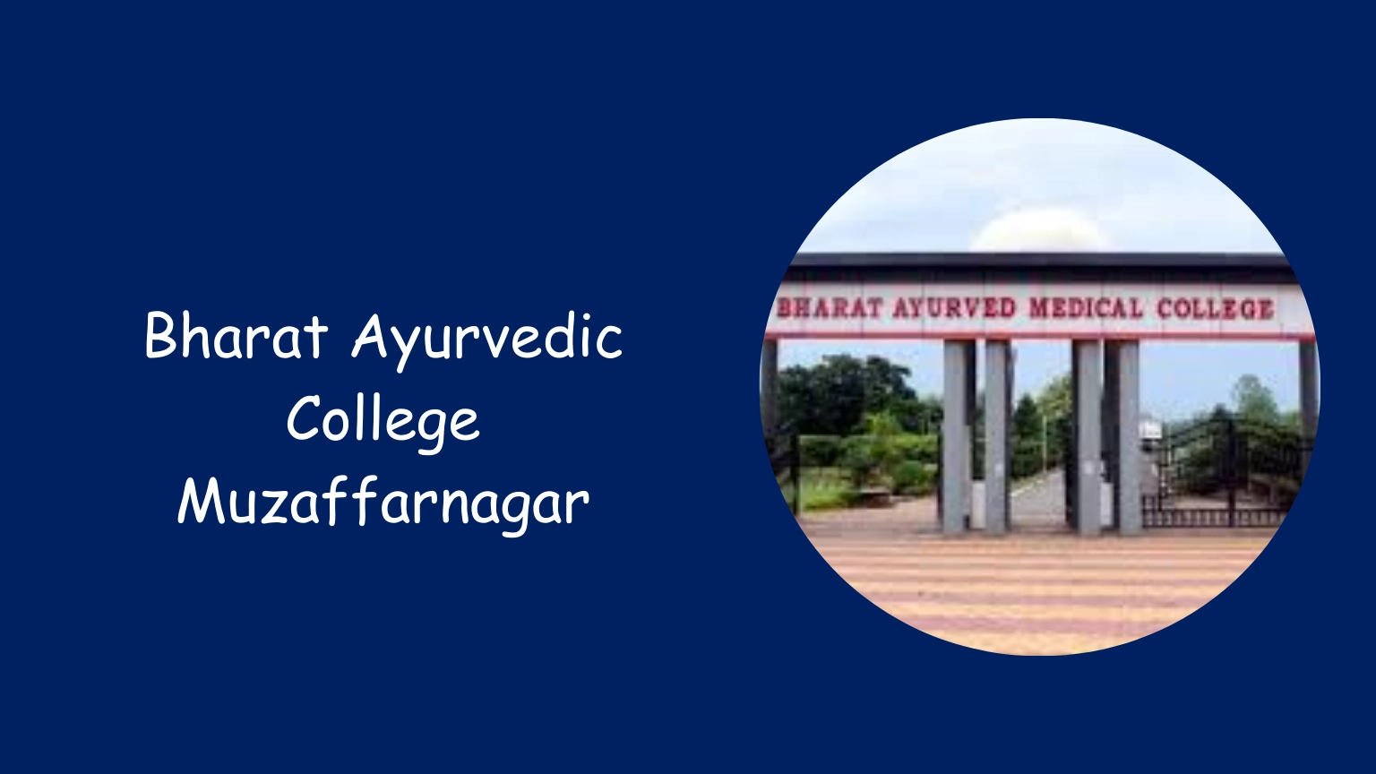 Bharat Ayurvedic College Muzaffarnagar