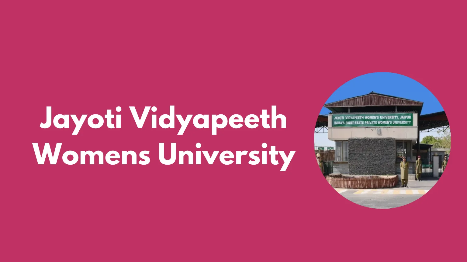 Jayoti Vidyapeeth Womens University