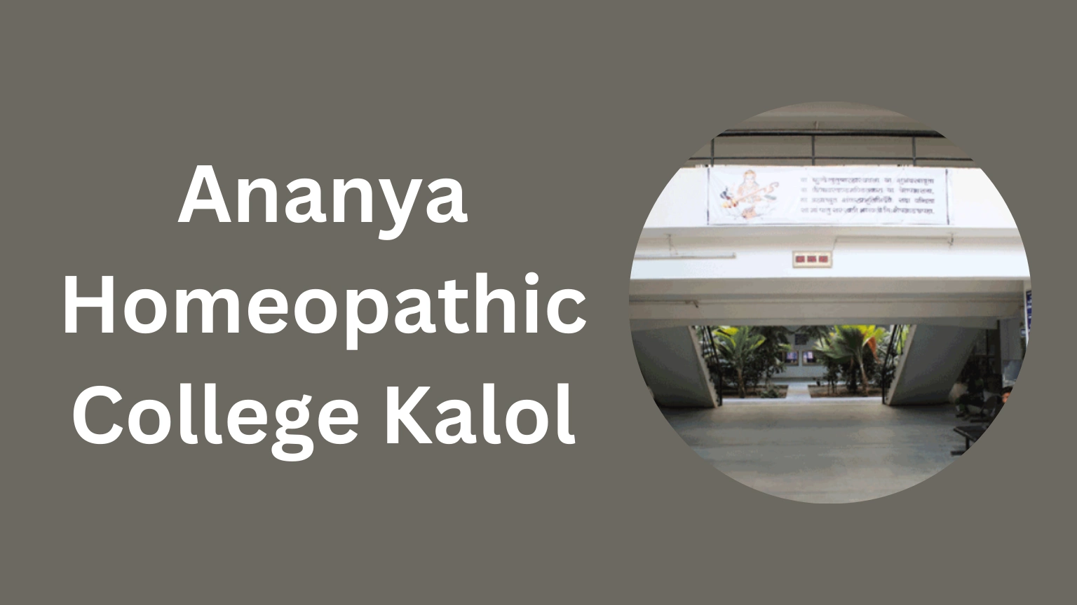 Ananya Homeopathic College Kalol