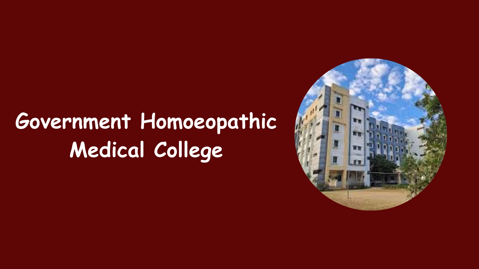 Government Homoeopathic Medical College Bangalore