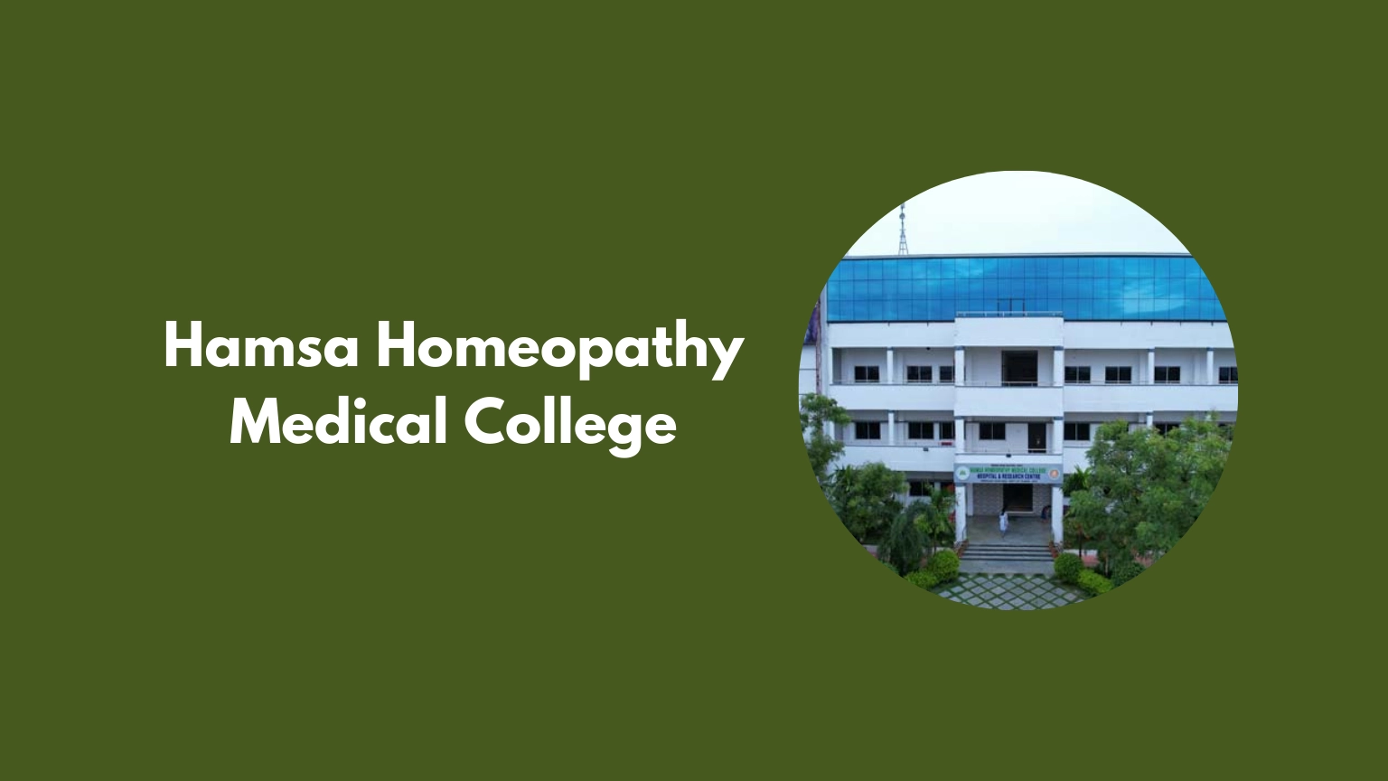 Hamsa Homeopathy Medical College