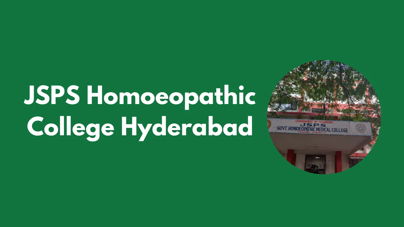 JSPS Homoeopathic College Hyderabad