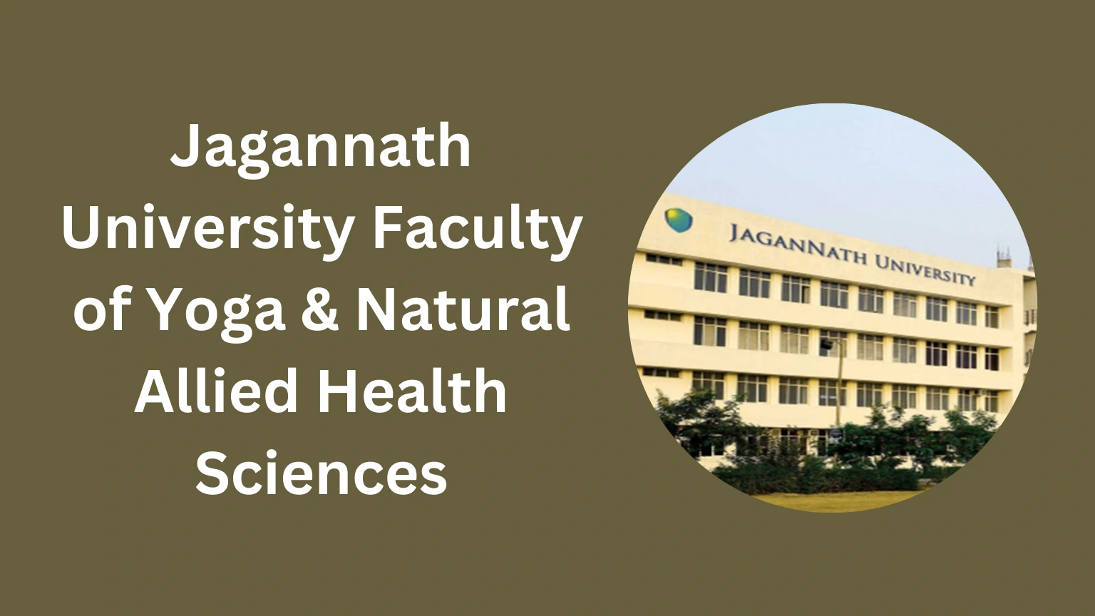 Jagannath University Faculty of Yoga & Natural Allied Health Sciences