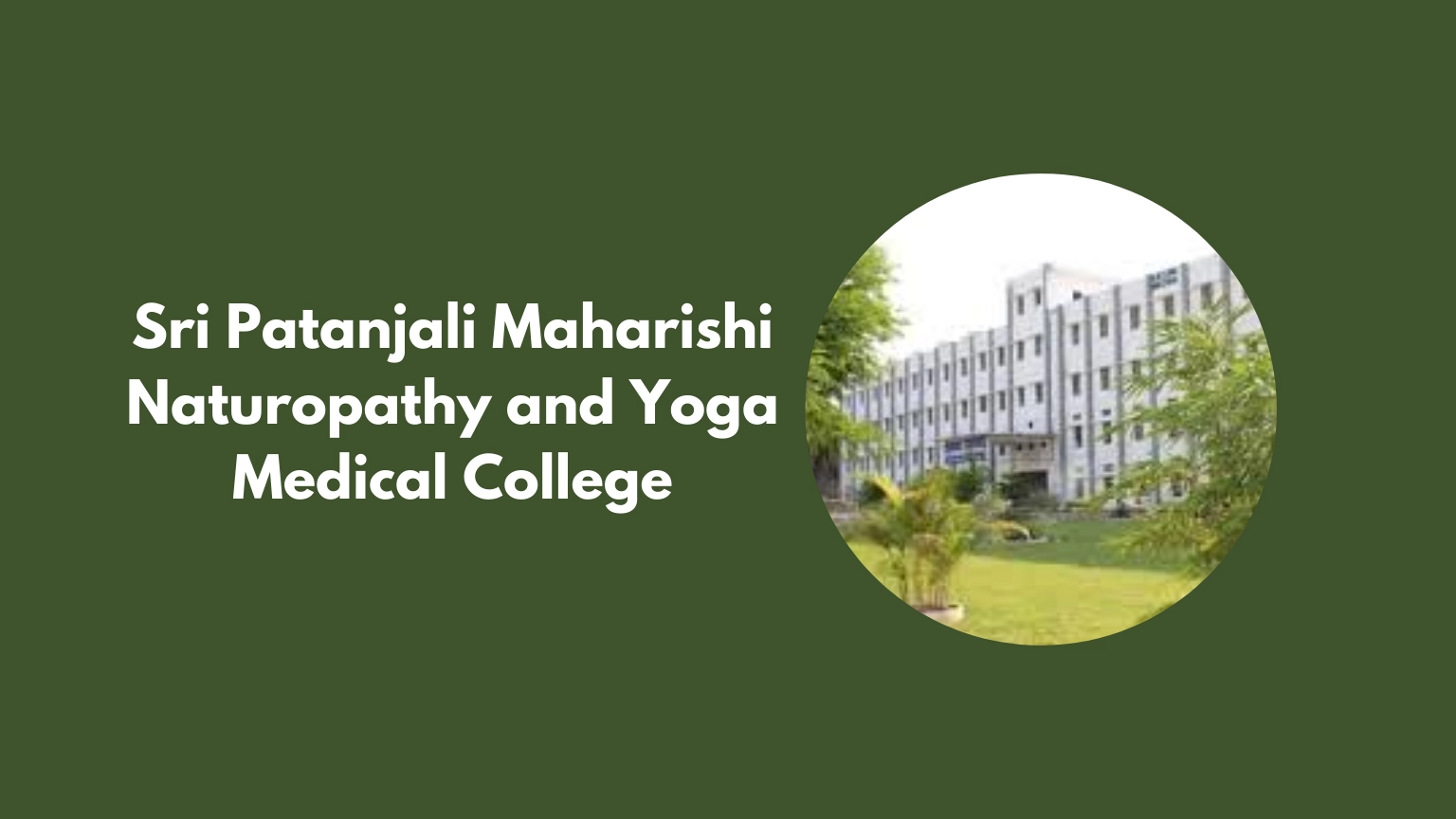 Sri Patanjali Maharishi Naturopathy and Yoga Medical College