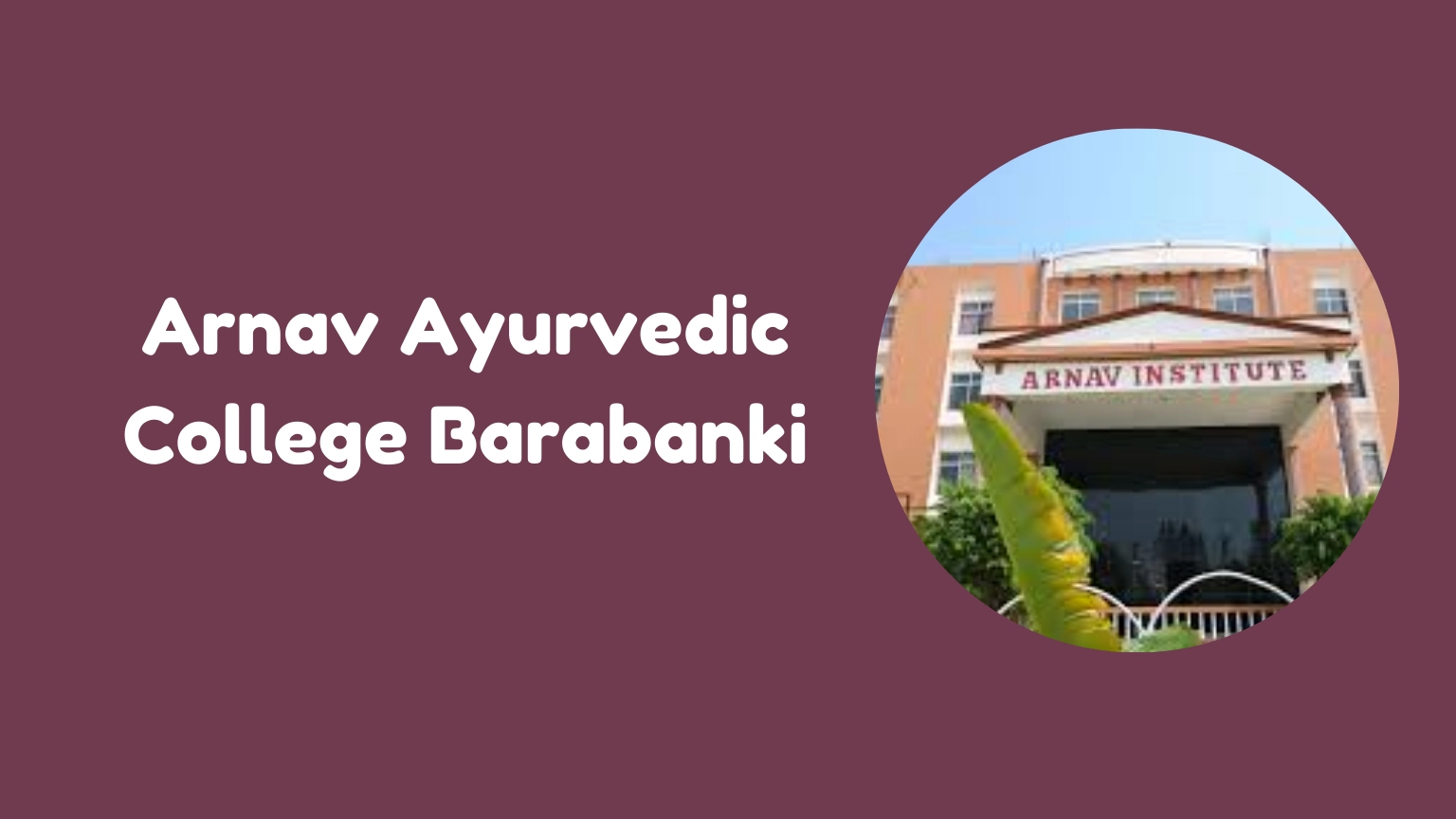 Arnav Ayurvedic College Barabanki